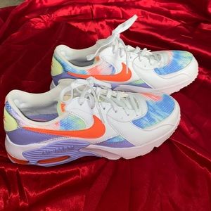 Neon Nike AirMAXs (size: 8.5 womens, brand: Nike)